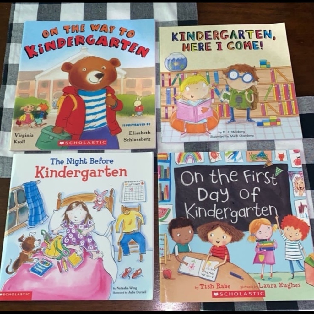 First Day/Night Before Kindergarten books set - like new!
